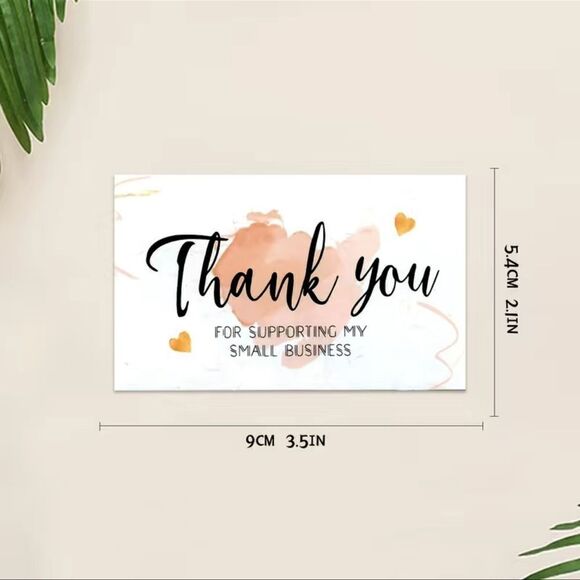 50pcs Thank You Cards Small Business 2.1 X 3.5” Thank You For Your Order Cards - Picture 4 of 5